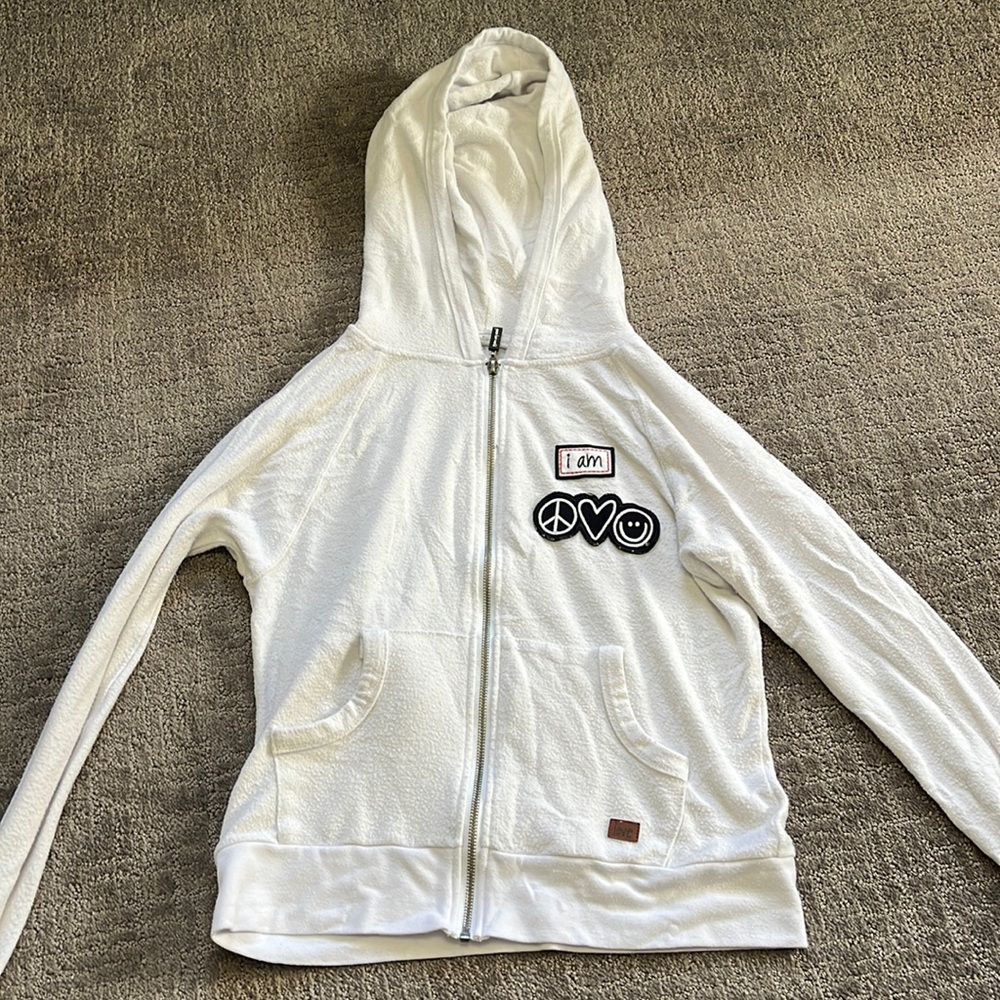 peace love world zip up